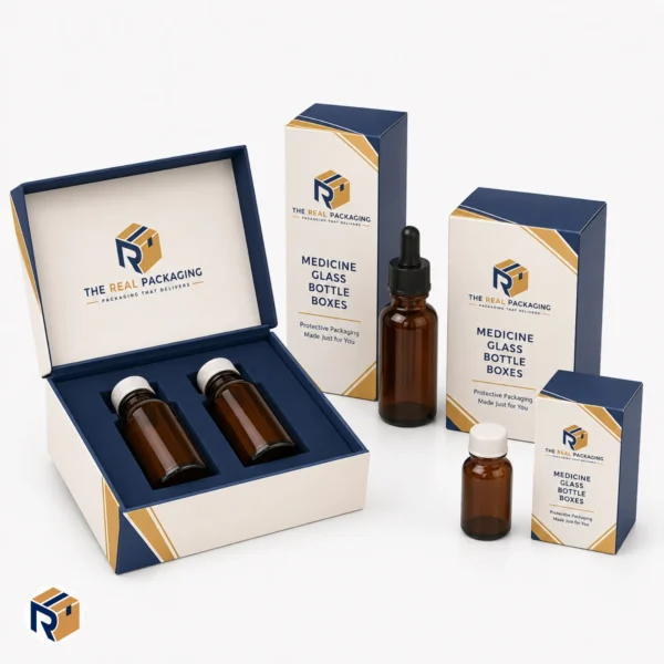 Custom glass bottle packaging boxes