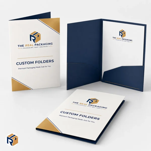 Custom printed presentation folders