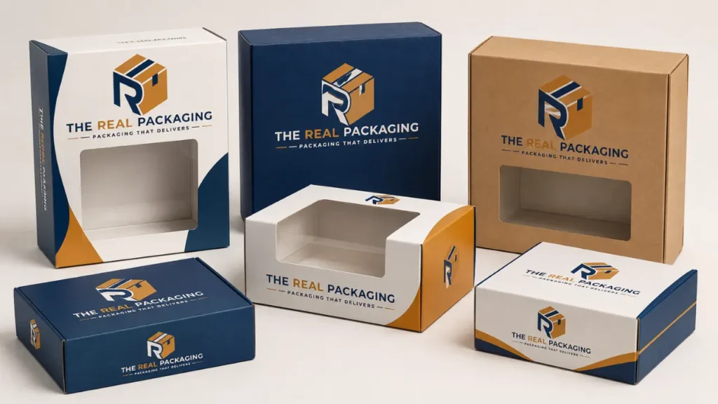 The real packaging hero section
